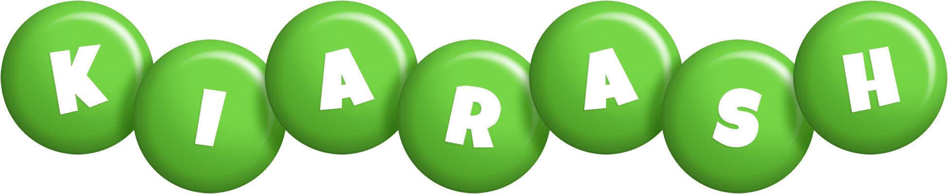 Kiarash candy-green logo