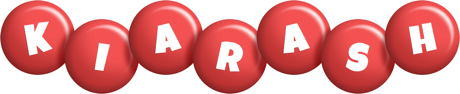 Kiarash candy-red logo