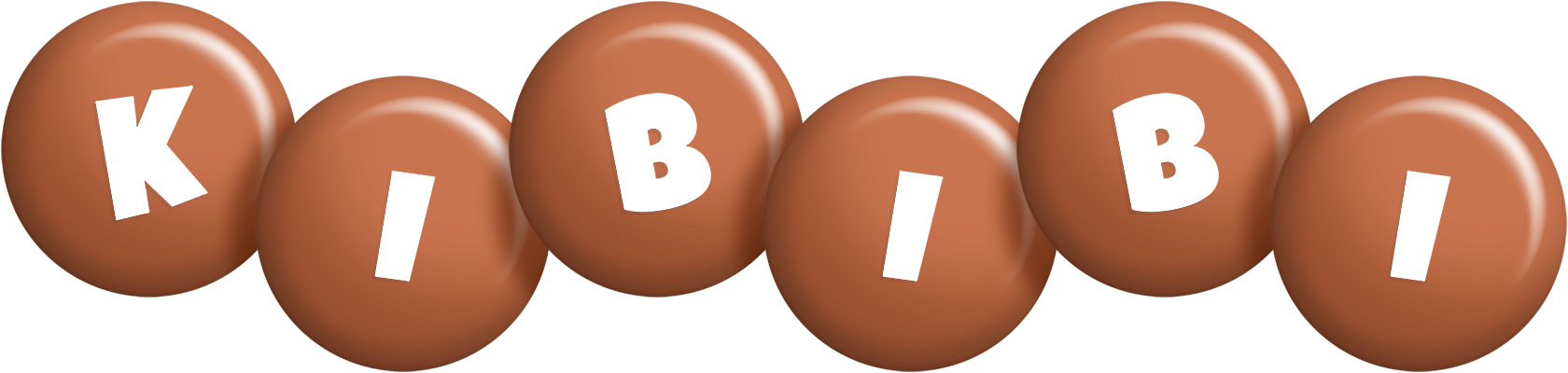 Kibibi candy-brown logo