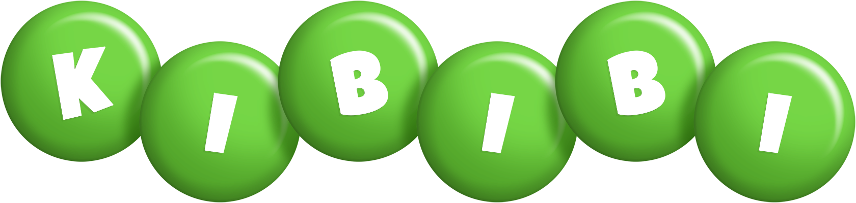 Kibibi candy-green logo