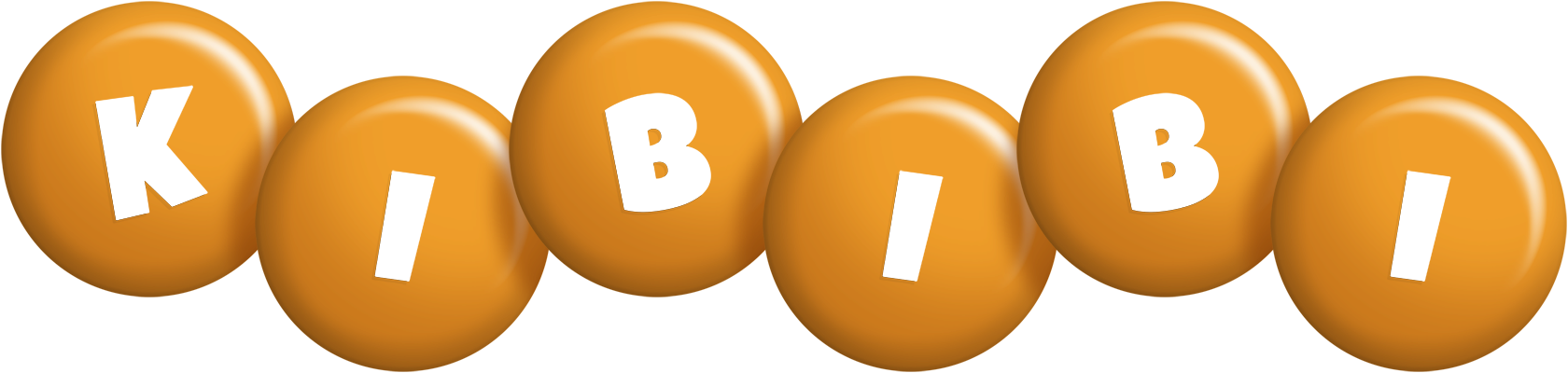 Kibibi candy-orange logo