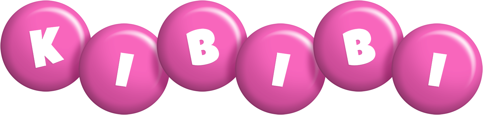 Kibibi candy-pink logo