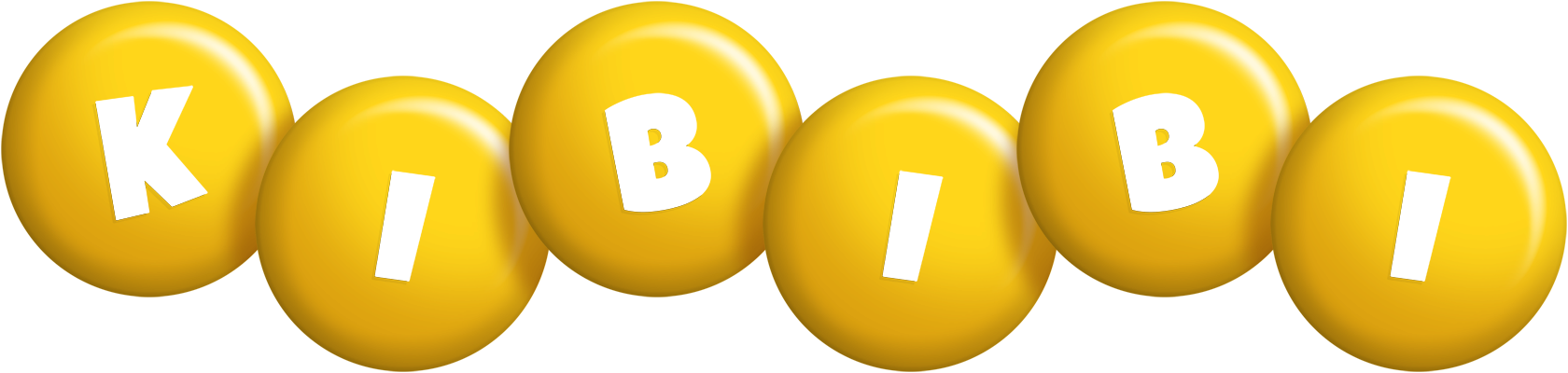 Kibibi candy-yellow logo