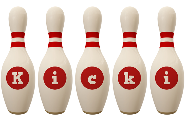 Kicki bowling-pin logo