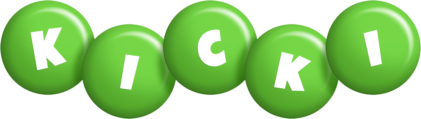 Kicki candy-green logo