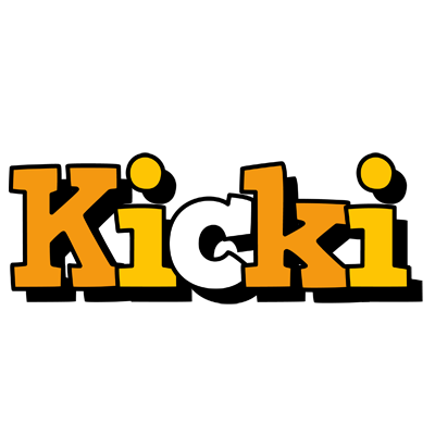 Kicki cartoon logo