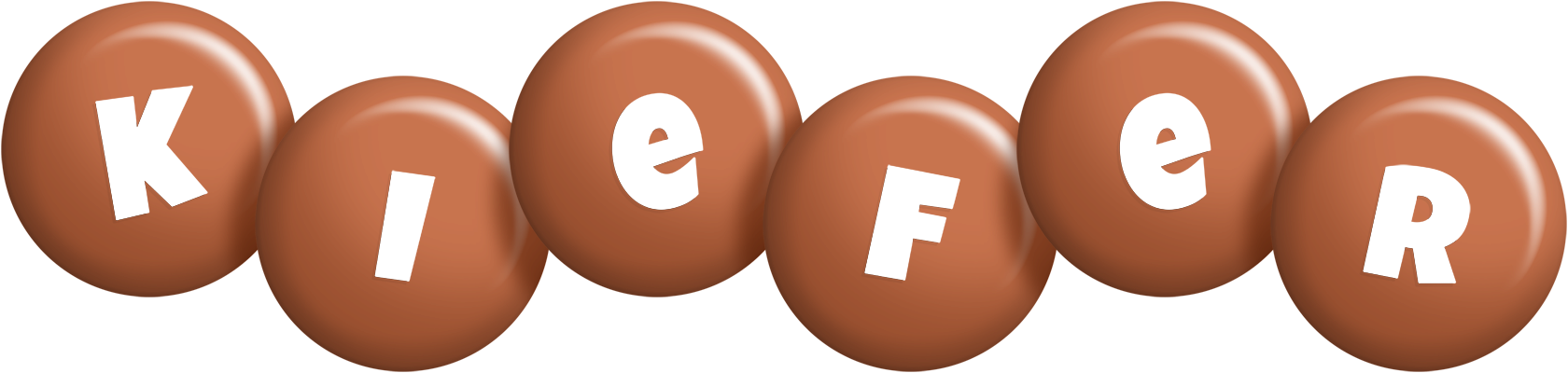 Kiefer candy-brown logo