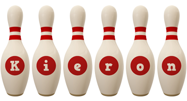 Kieron bowling-pin logo