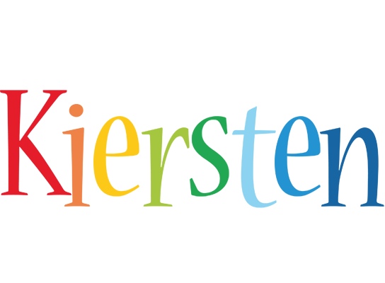 Kiersten birthday logo