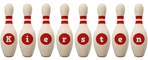 Kiersten bowling-pin logo