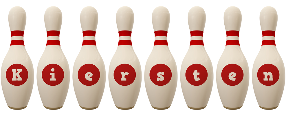 Kiersten bowling-pin logo