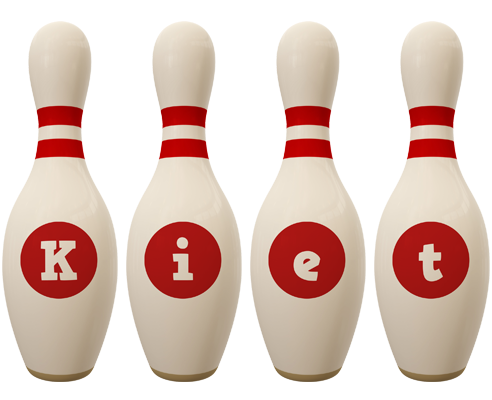 Kiet bowling-pin logo