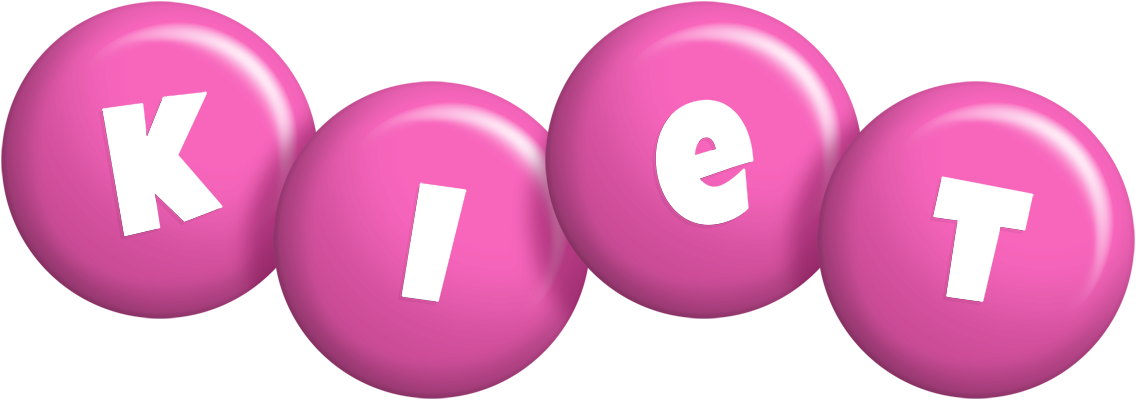 Kiet candy-pink logo