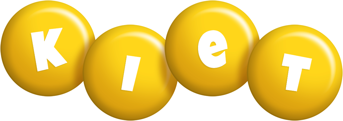 Kiet candy-yellow logo