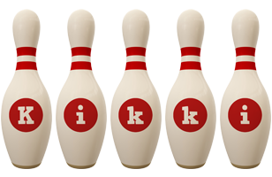 Kikki bowling-pin logo