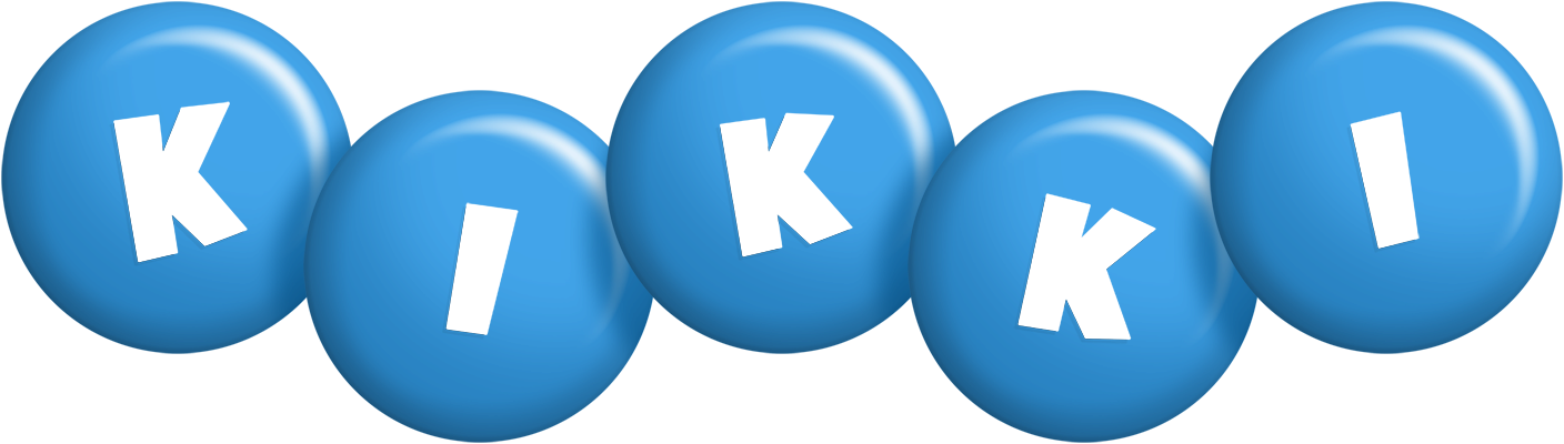 Kikki candy-blue logo