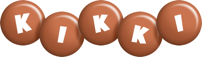 Kikki candy-brown logo