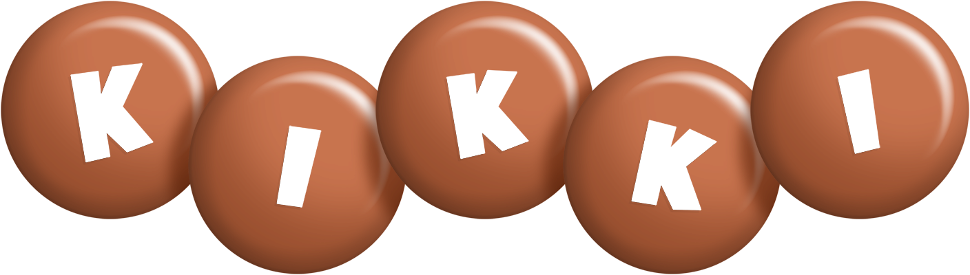 Kikki candy-brown logo
