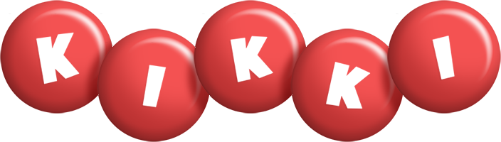 Kikki candy-red logo