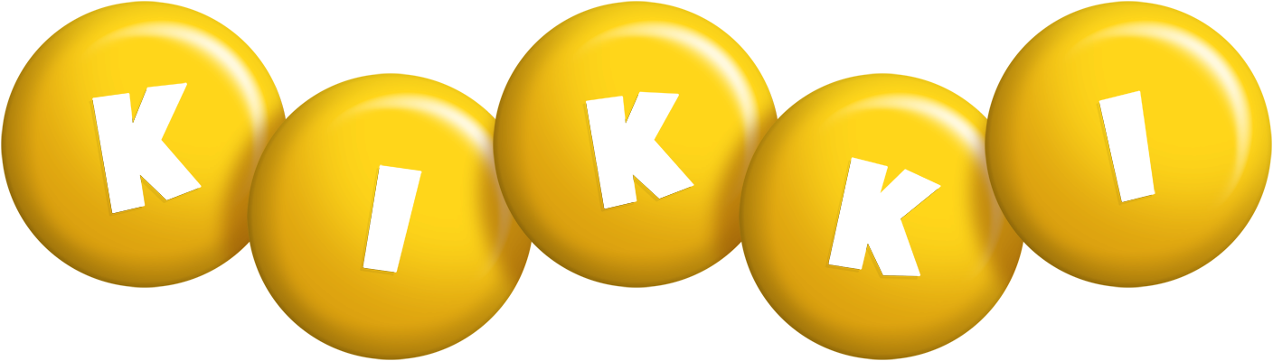Kikki candy-yellow logo