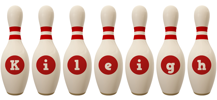 Kileigh bowling-pin logo