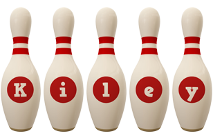 Kiley bowling-pin logo