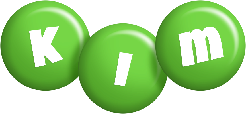 Kim candy-green logo