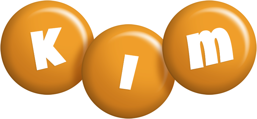 Kim candy-orange logo