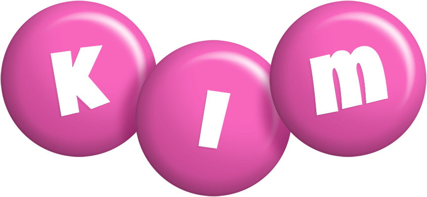 Kim candy-pink logo