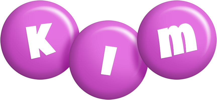Kim candy-purple logo