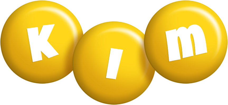 Kim candy-yellow logo