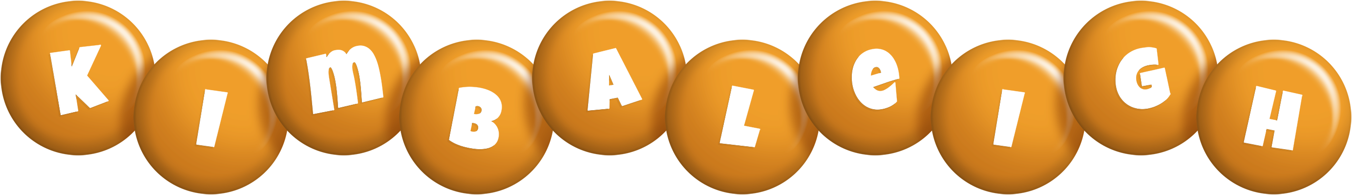 Kimbaleigh candy-orange logo