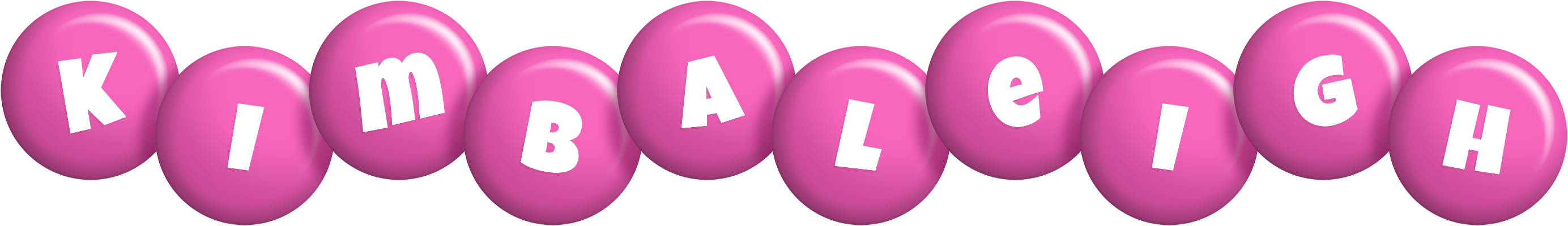 Kimbaleigh candy-pink logo