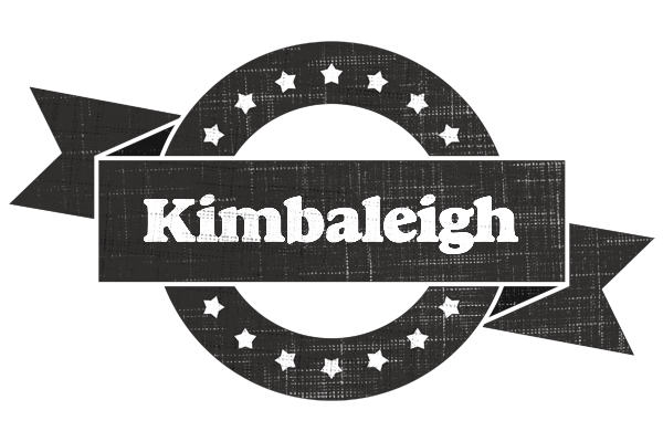 Kimbaleigh grunge logo