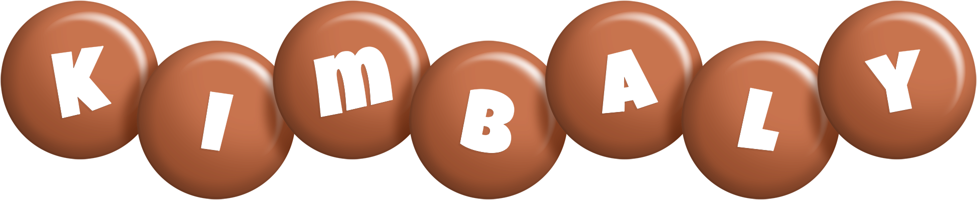 Kimbaly candy-brown logo