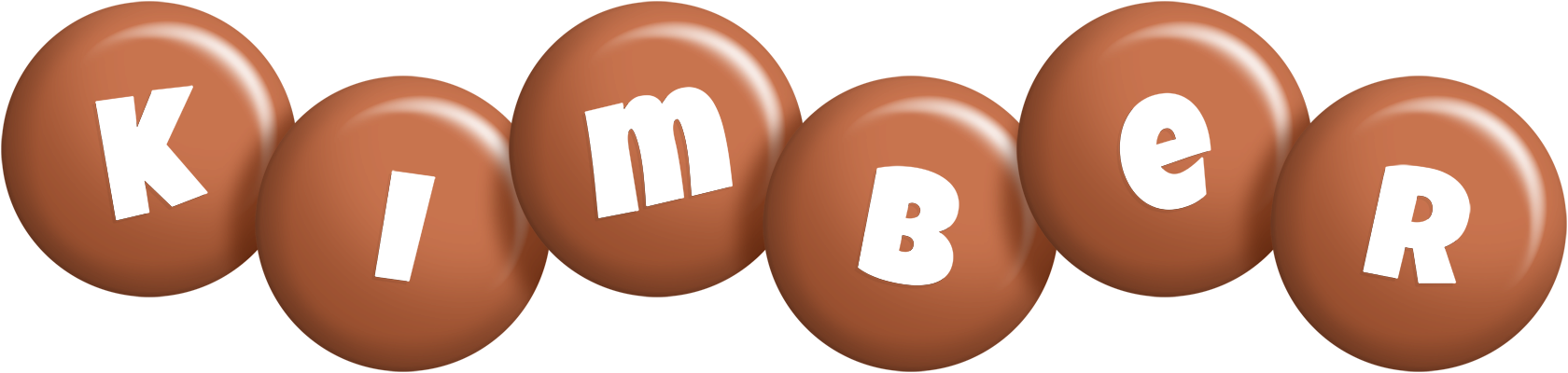 Kimber candy-brown logo
