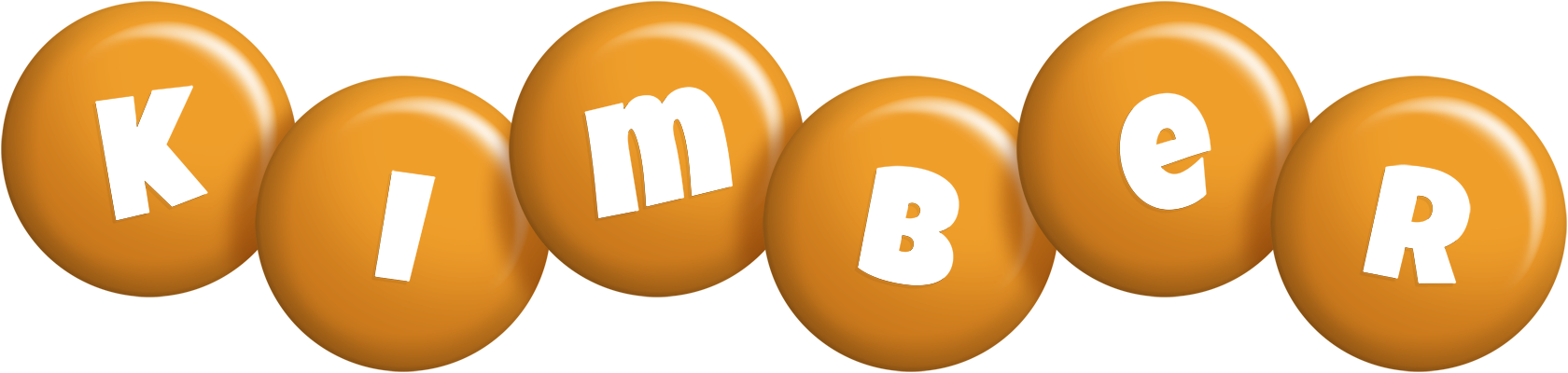 Kimber candy-orange logo