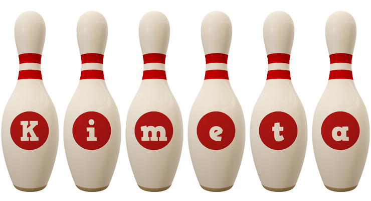Kimeta bowling-pin logo