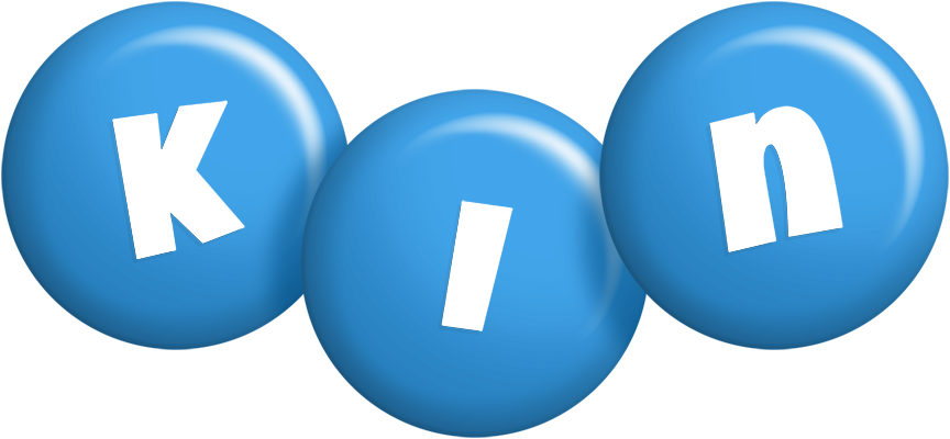 Kin candy-blue logo