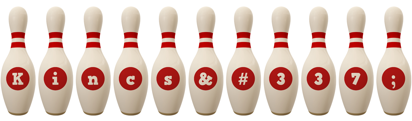 Kincső bowling-pin logo
