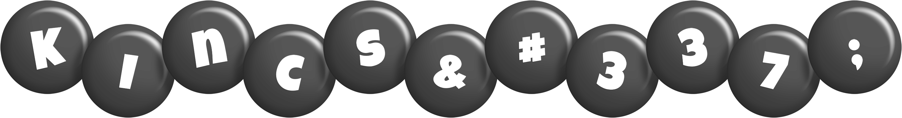 Kincső candy-black logo