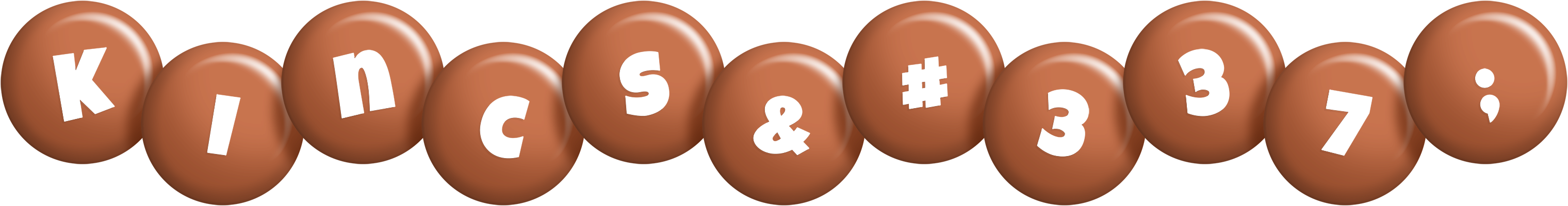 Kincső candy-brown logo