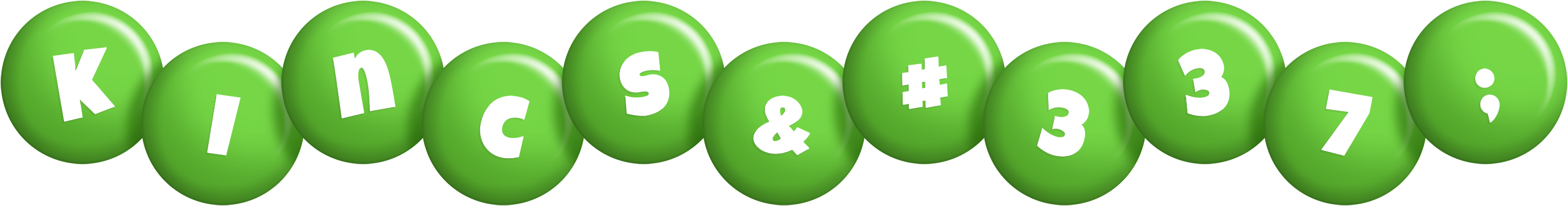 Kincső candy-green logo