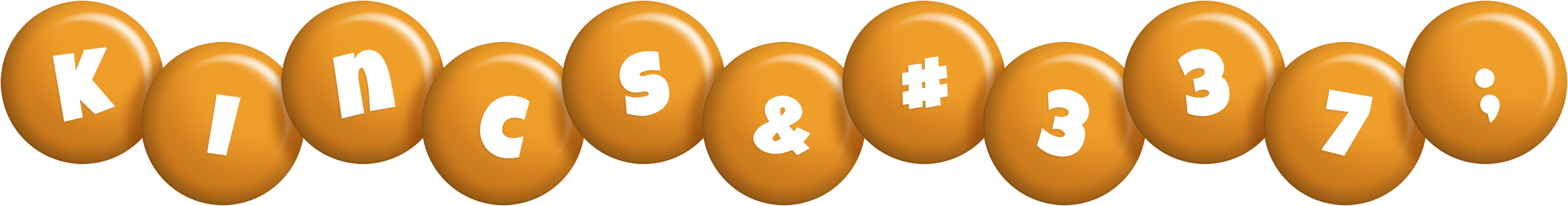 Kincső candy-orange logo