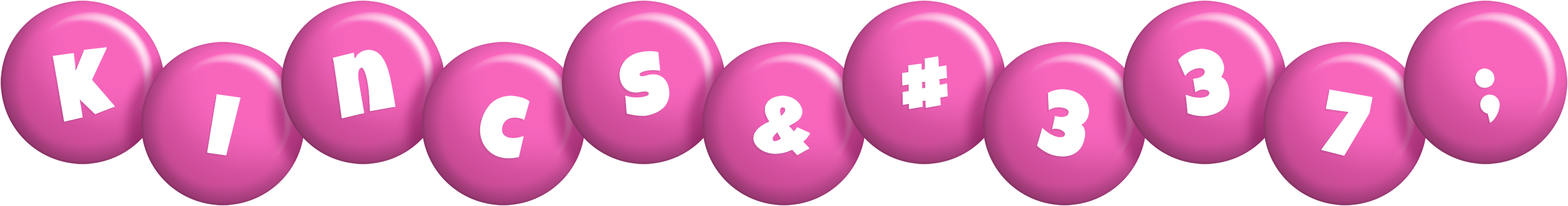 Kincső candy-pink logo
