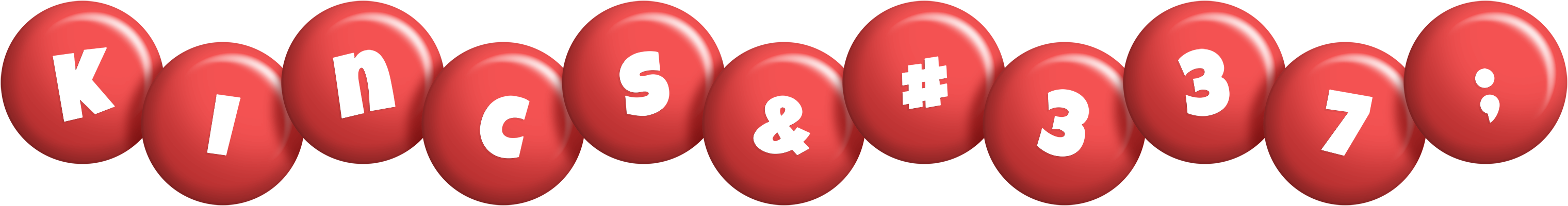 Kincső candy-red logo