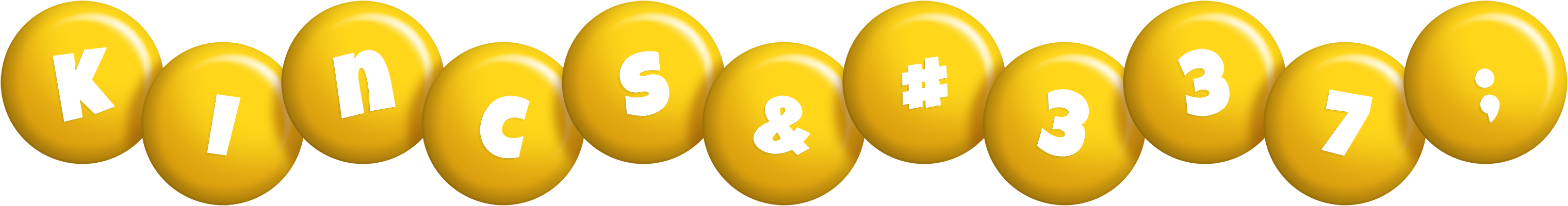 Kincső candy-yellow logo