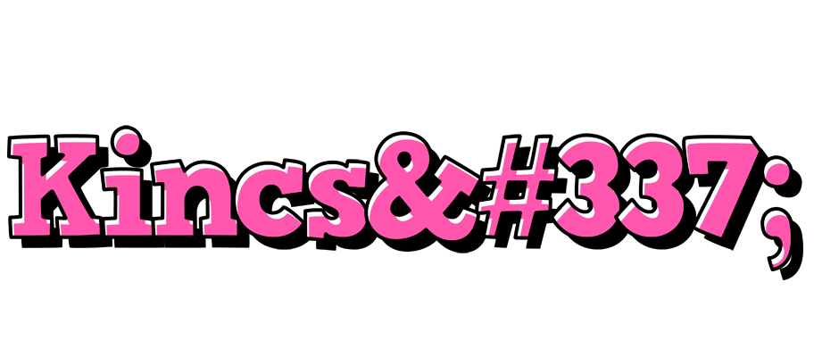Kincső girlish logo