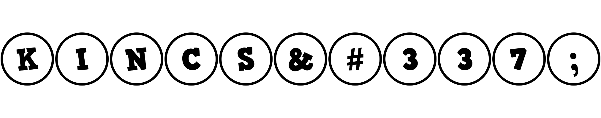 Kincső handy logo