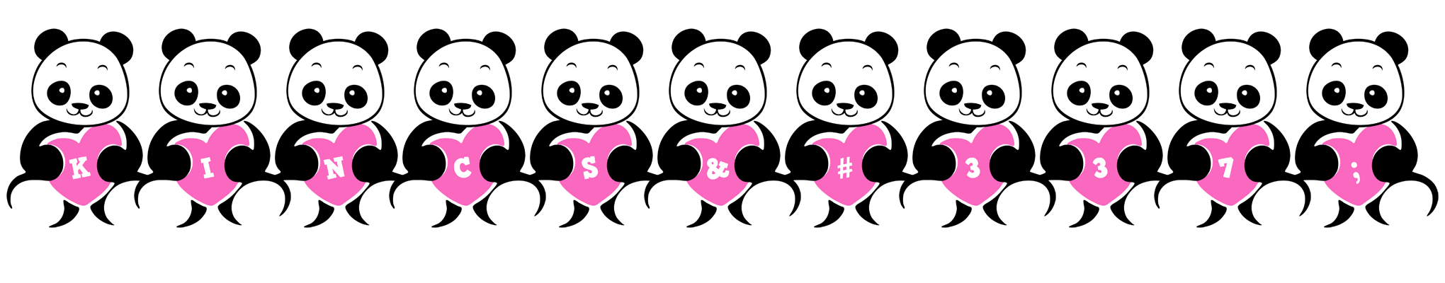 Kincső love-panda logo